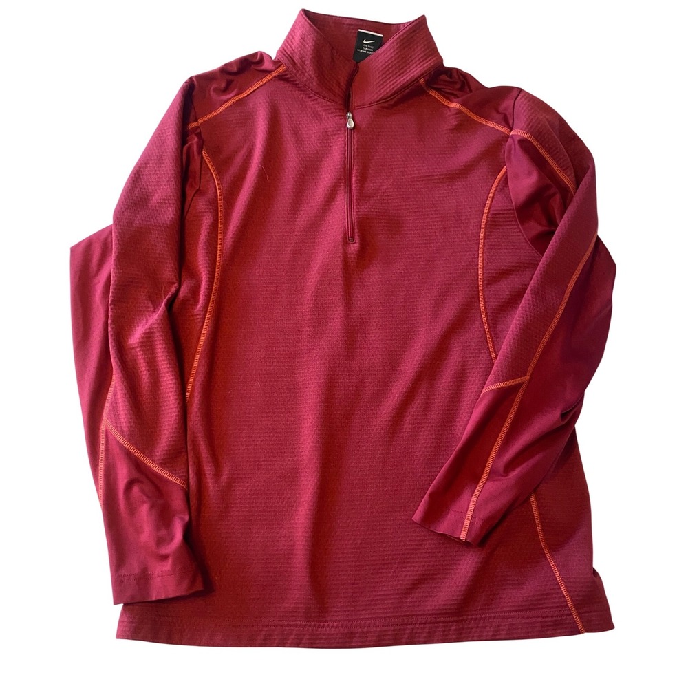 Nike Golf Quarter Zip Pullover Shirt  Men's Large Eldorado Casino Therma‎ Fit